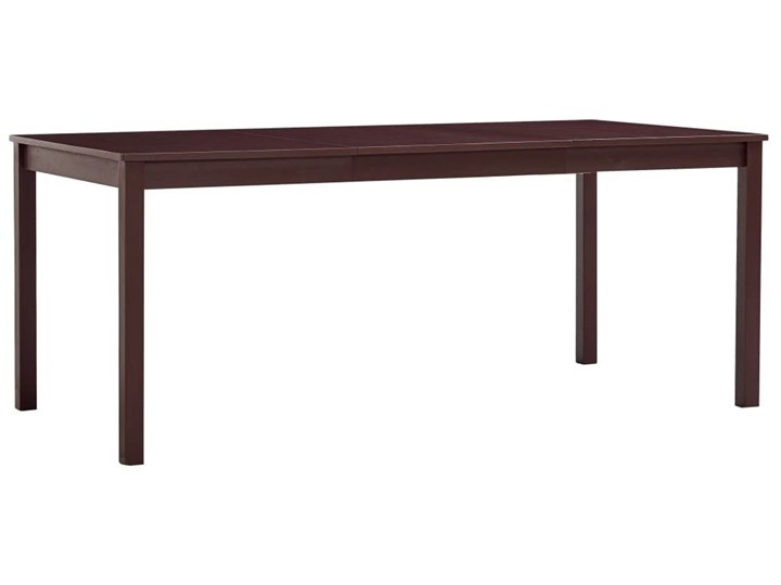 Stół z drewna sosnowego Elmor 3X – ciemnobrązowy Sosna Drewno Wysokość 73 cm Kształt blatu Prostokątny