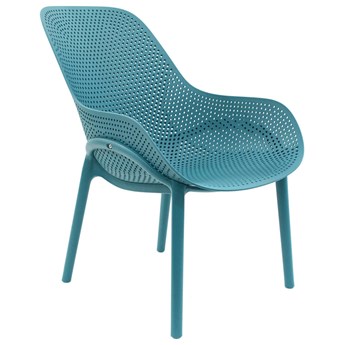 Ażurowe krzesło Vuppi - niebieskie