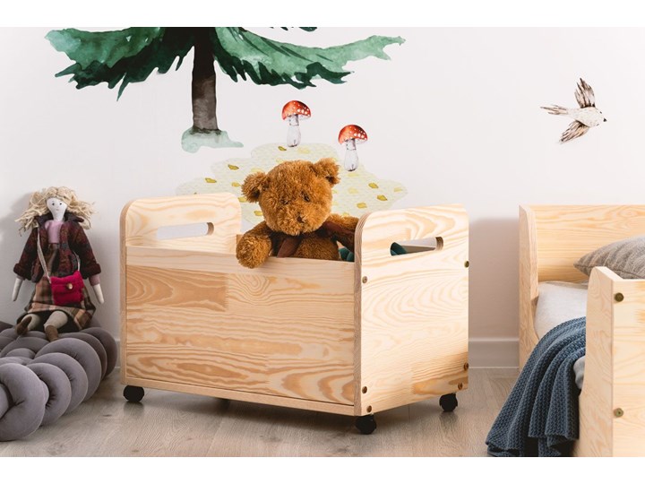 Drewniana skrzynia na zabawki Zozo 4S Drewno Skrzynie Pojemniki i skrzynie na zabawki Kategoria Pudełka do przechowywania