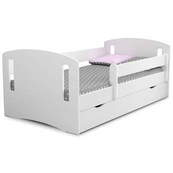 Łóżko dziecięce z materacem Pinokio 3X 80x140 - białe