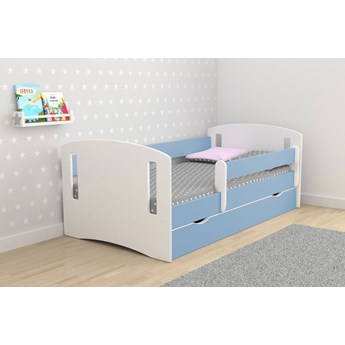 Łóżko dla chłopca z materacem Pinokio 3X 80x140 - niebieskie