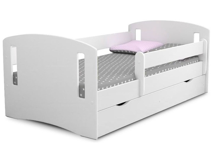 Łóżko dla dziecka z szufladą Pinokio 3X 80x160 - białe Tradycyjne Rozmiar materaca 80x160 cm Kolor Biały