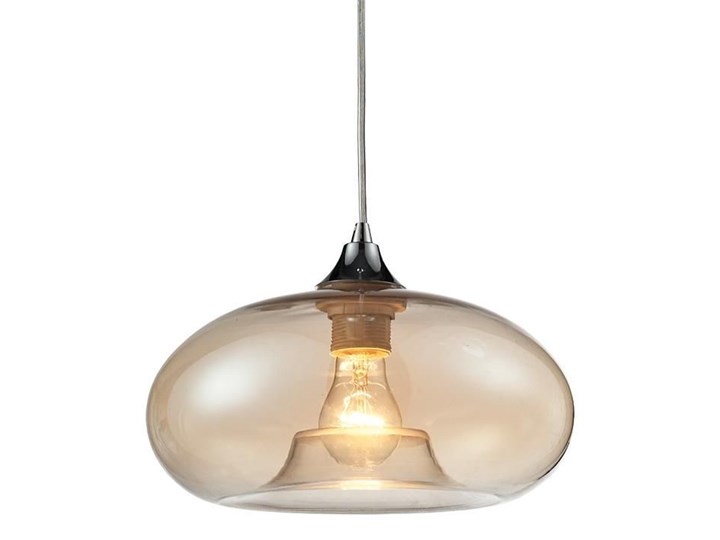 Loftowa lampa wisząca E338-Bolli Metal Szkło Lampa z kloszem Styl Nowoczesny Kolor Beżowy