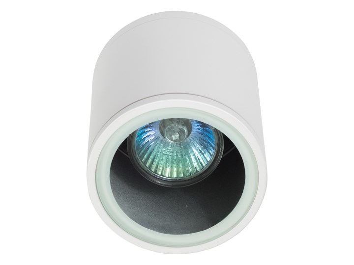 Sufitowa oprawa natynkowa IP65, okrągła, tuba, biały mat aluminiowa Oprawa stropowa Okrągłe Oprawa led Oprawa halogenowa Kategoria Oprawy oświetleniowe
