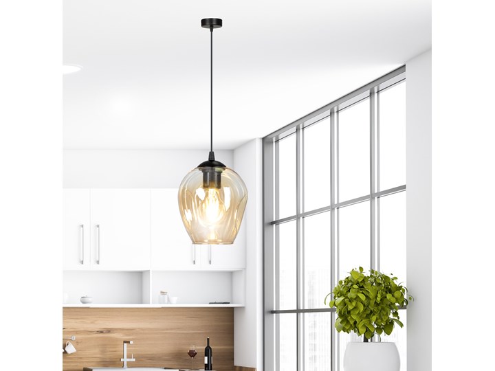 ISTAR 1 BL MIODOWA lampa wisząca żyrandol nowoczesny szklane klosze NOWOŚĆ Metal Lampa z kloszem Lampa LED Szkło Kategoria Lampy wiszące Styl Klasyczny