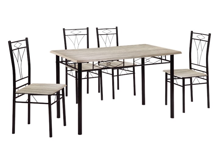 HOME DECOR ZESTAW DO JADALNI SOFI DREWNO STÓŁ PROSTOKĄTNY 110x60 4 KRZESŁA Kategoria Stoły z krzesłami