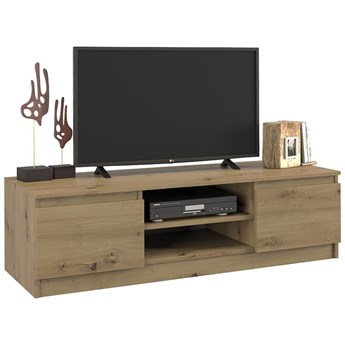 Industrialna szafka RTV Verta 2X 120 cm - dąb artisan