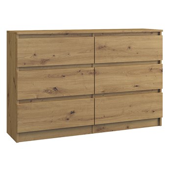 Szeroka komoda dąb artisan - Marea 120 cm