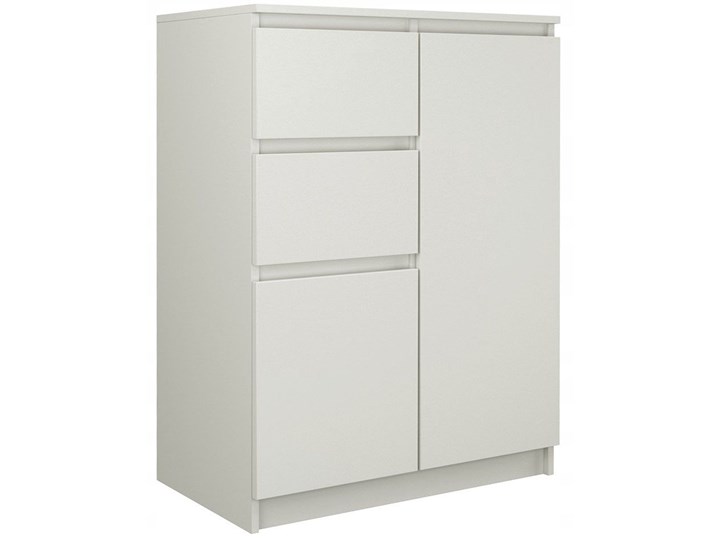 Elegancka komoda Velda 2X - biały Z szafkami i szufladami Styl Minimalistyczny