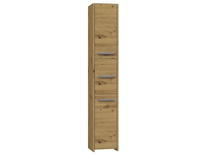 Industrialna szafka łazienkowa Helta 2X - dąb artisan Wysokość 170 cm Szafki Szerokość 30 cm Stojące Drewno Kolor Beżowy
