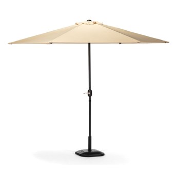 Beżowy parasol ogrodowy bez podstawy Bonami Essentials Sun, ø 300 cm