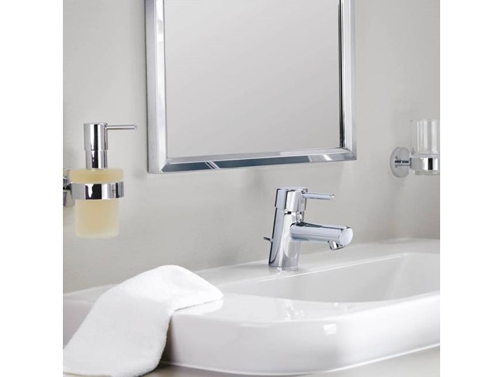 Dozownik do mydła Grohe Essentials Metal Dozowniki Szkło Kolor Szary
