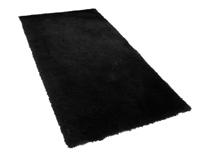 Dywan shaggy 80 x 150 cm czarny EVREN kod: 4251682224093 80x150 cm Prostokątny Bawełna Poliester Dywany Pomieszczenie Pokój przedszkolaka Pomieszczenie Salon