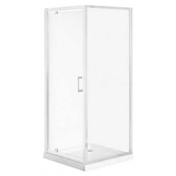 Kabina prysznicowa szkło hartowane 80 x 80 x 185 cm srebrna DARLI kod: 4251682254663