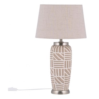 Lampa stołowa ceramiczna beżowa TRAISEN kod: 4251682256308