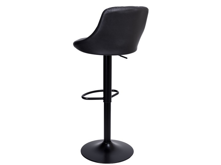 Krzesło obrotowe Cydro Black czarne Głębokość 38 cm Skóra ekologiczna Metal Pomieszczenie Biuro i pracownia