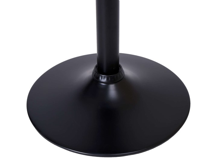 Krzesło obrotowe Cydro Black czarne Głębokość 38 cm Metal Skóra ekologiczna Pomieszczenie Kuchnia