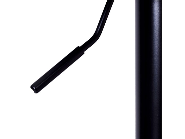 Krzesło obrotowe Cydro Black czarne Metal Głębokość 38 cm Skóra ekologiczna Kolor Czarny