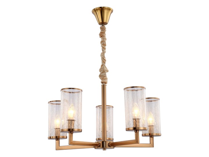 LAMPA WISZĄCA NOWOCZESNA MOSIĘŻNA HOWARD W5 Metal Lampa z abażurem Szkło Mosiądz Lampa z kloszem Kolor Miedziany