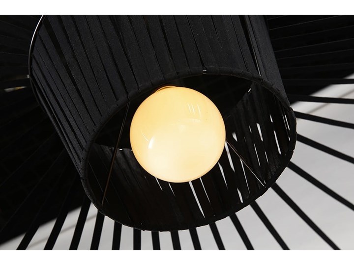 Lampa wisząca kapelusz CAPELLO L czarna Tworzywo sztuczne Lampa z kloszem Lampa inspirowana Kategoria Lampy wiszące