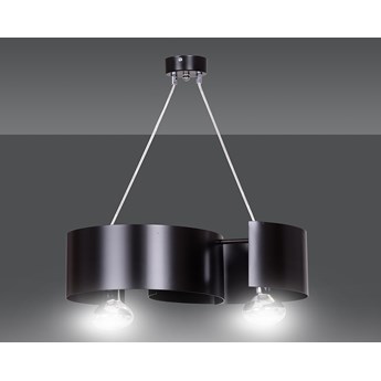 VIXON 2 BLACK 284/2 nowoczesna lampa wisząca chrom czarna