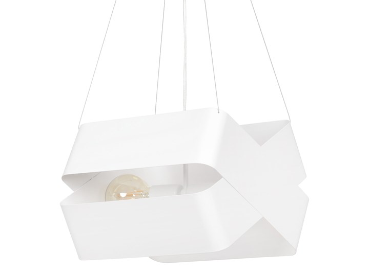DELTA WHITE 445/2 oryginalna lampa wisząca biała LOFT regulowana metalowa DESIGN Lampa z kloszem Lampa LED Styl Nowoczesny