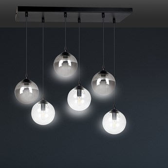 COSMO 6 BL MIX 714/6M2 lampa wisząca klosze szklane kule regulowana nowoczesna
