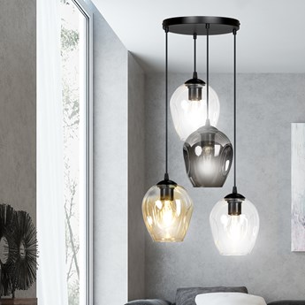 ISTAR 4 BL PREMIUM MIX lampa wisząca żyrandol nowoczesny szklane klosze NOWOŚĆ