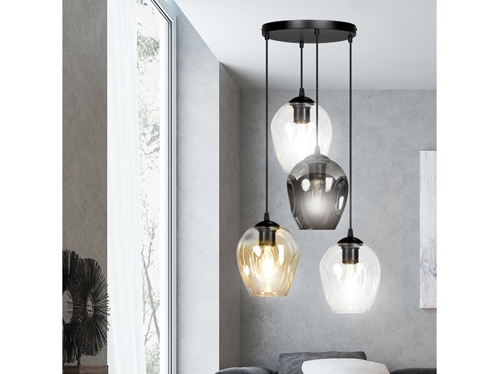 ISTAR 4 BL PREMIUM MIX 682/4PREM lampa wisząca żyrandol nowoczesny szklane klosze NOWOŚĆ