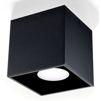 Plafon Sollux QUAD 1 Lampa sufitowa Aluminium czarny 12W LED, SL.0022