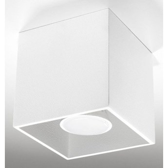 Plafon Sollux QUAD 1 Lampa sufitowa Aluminium biały 12W LED, SL.0027
