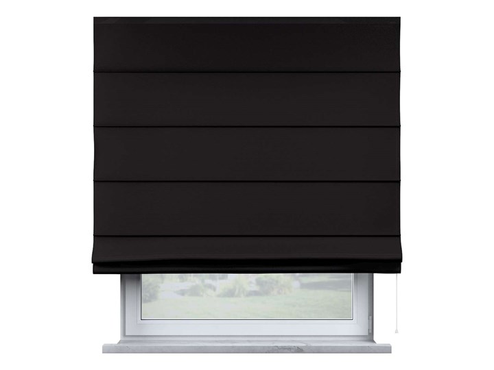 Roleta rzymska Billie, Black (czarny), szer.160 × dł.170 cm, Cotton Story Wzór Dla dzieci