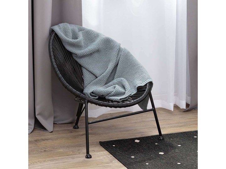 Pled Wooly gray, 110x0,5x86cm Wełna Akryl Poliester Kolor Szary Pomieszczenie Sypialnia