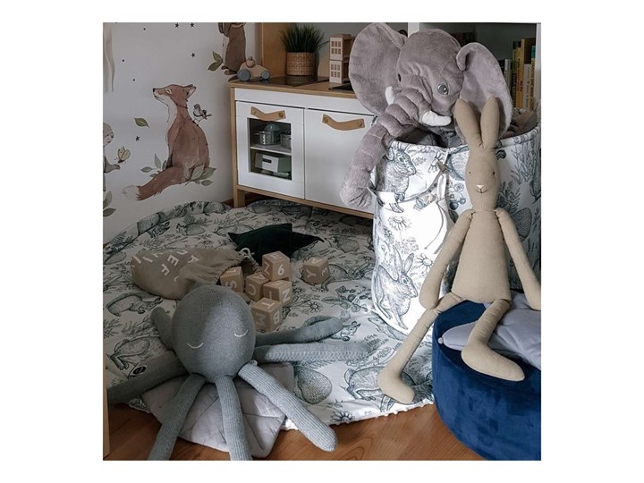 Mata okrągła, 130cm, Magic Collection 130x130 cm Dywaniki Syntetyk Bawełna Okrągły Kolor Biały Pomieszczenie Pokój przedszkolaka
