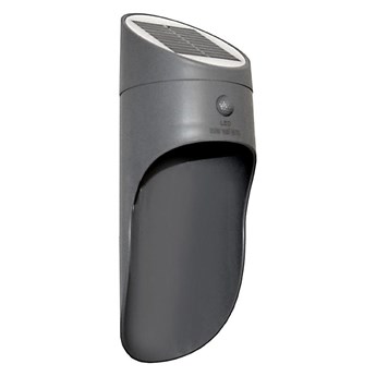 LED Kinkiet solarny z czujnikiem PALESA LED/1W IP65 szary