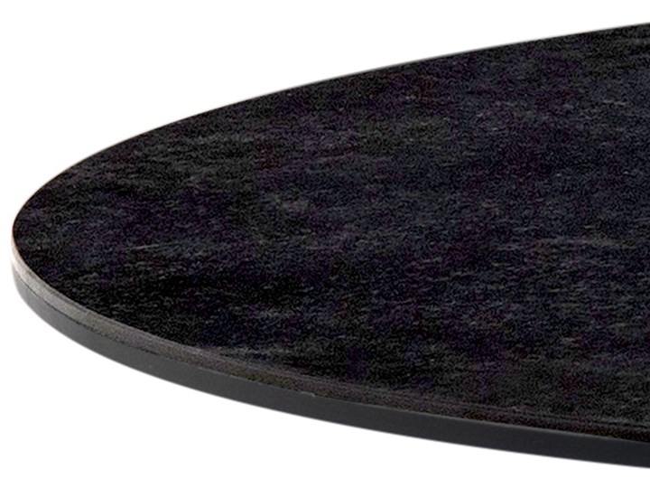 Stół czarny ceramiczny blat metalowe nogi 180x90 cm Ceramika Szkło Długość(n) 180 cm