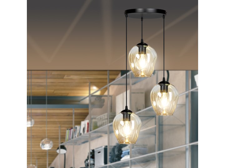 ISTAR 3 BL PREMIUM MIODOWA 681/3PREM lampa wisząca żyrandol nowoczesny klosze NOWOŚĆ