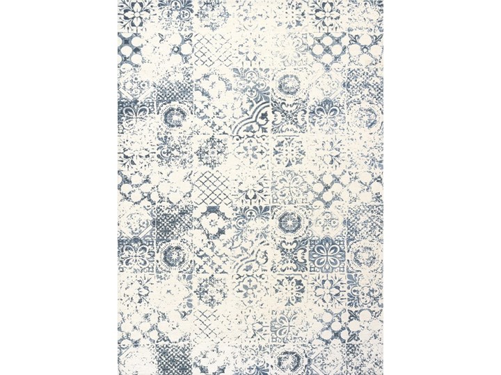 Dywan SIENA IVORY BLUE nowoczesny designerski Dywany 160x230 cm Poliester Prostokątny Bawełna Kolor Szary