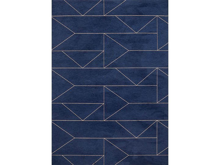 Dywan MARLIN INDIGO nowoczesny do salonu firmy Fargotex Kolor Granatowy Bawełna 160x230 cm Poliester Prostokątny Dywany Kategoria Dywany