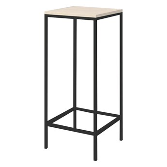 Hoker Simple barowy drewno lite stelaż metalowy czarny