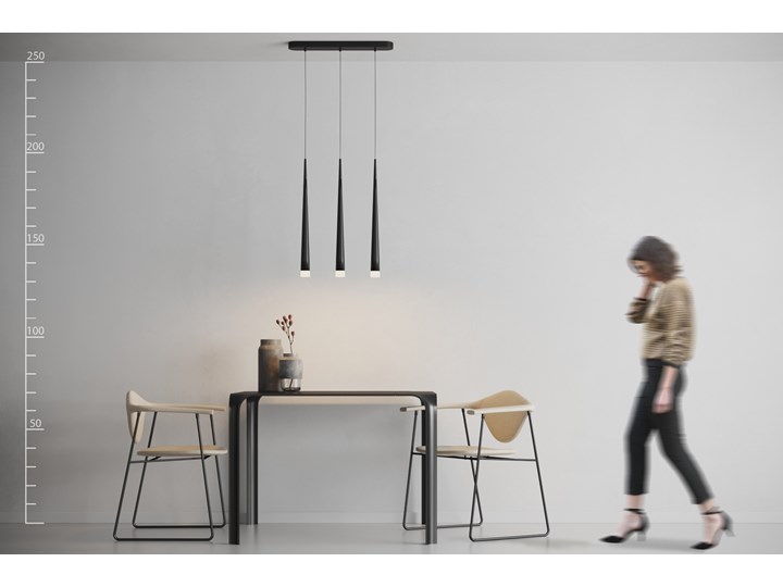 Lampa wisząca Stylo 3 Lampa inspirowana Ilość źródeł światła 3 źródła Pomieszczenie Jadalnia