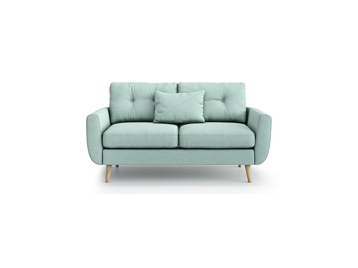 Sofa Harris 2-osobowa, Aquamarine Mint Głębokość 92 cm Typ Gładkie Głębokość 60 cm Szerokość 161 cm Materiał obicia Tkanina