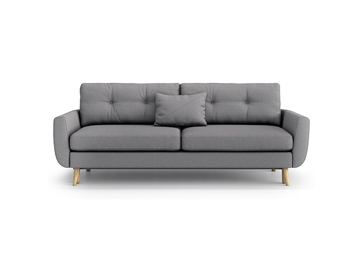 Sofa Harris z funkcją spania, Gris Głębokość 92 cm Szerokość 190 cm Głębokość 52 cm Szerokość 231 cm Typ Gładkie Powierzchnia spania 140x195 cm