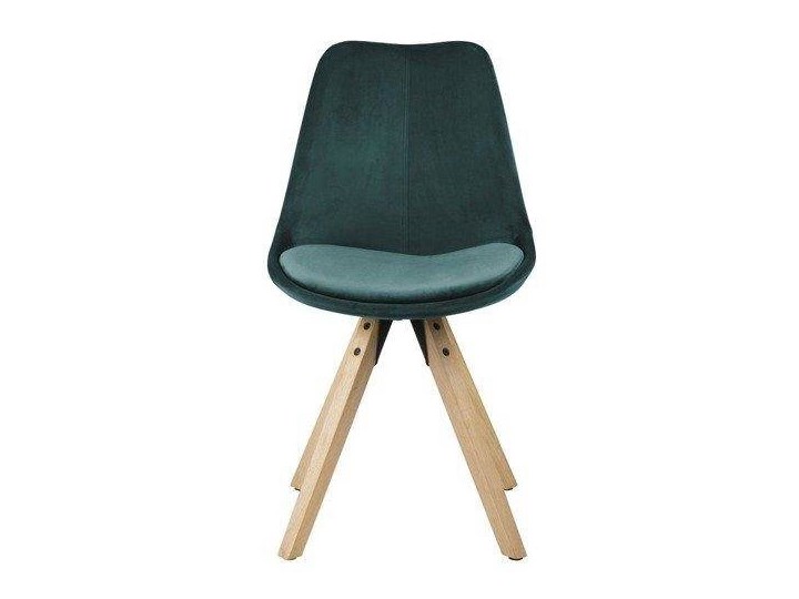 Krzesło z poduszką na siedzisku Repo Vic welur Wysokość 85 cm Głębokość 55 cm Tradycyjne Szerokość 49 cm Styl Skandynawski