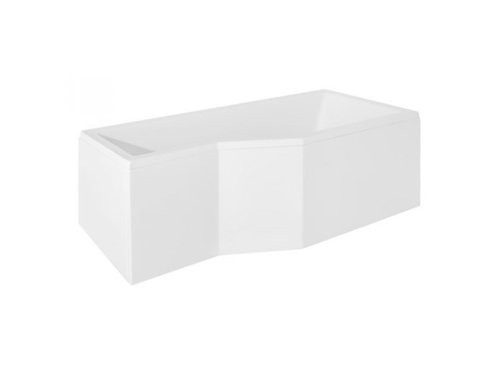 Besco Integra wanna asymetryczna lewa 150x75 cm biała WAI-150-PL Asymetryczne Kolor Biały Akryl Kategoria Wanny