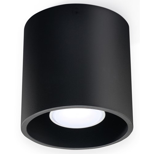 SOLLUX Lampa Sufitowa Downlight Orbis Czarna LED! Plafon na Sufit Minimalistyczny
