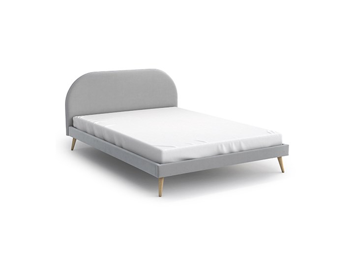 Łóżko Molly Double Bed, Aria Łóżko drewniane Tkanina Zagłówek Z zagłówkiem Kategoria Łóżka do sypialni