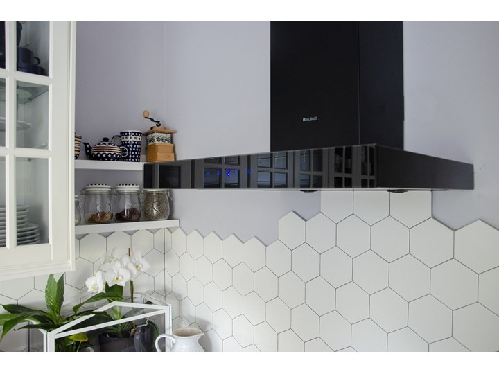 Okap kuchenny VERTA 60.1 BLACK Okap przyścienny Szerokość 60 cm Poziom hałasu 63 dB