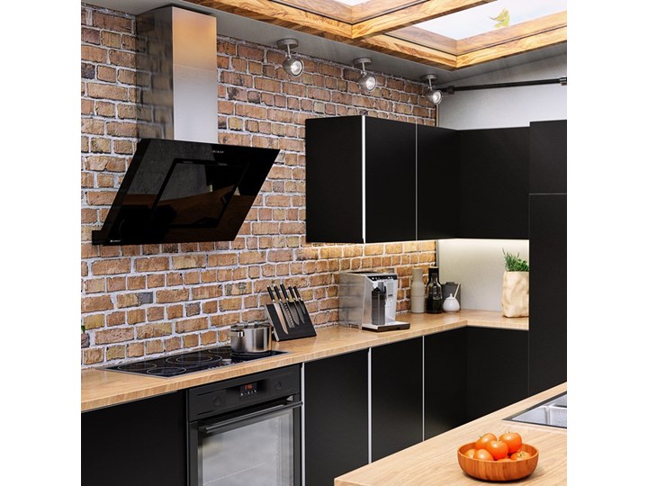 Okap kuchenny Lagardio 90.3 Black Okap przyścienny Szerokość 90 cm Sterowanie Elektroniczne