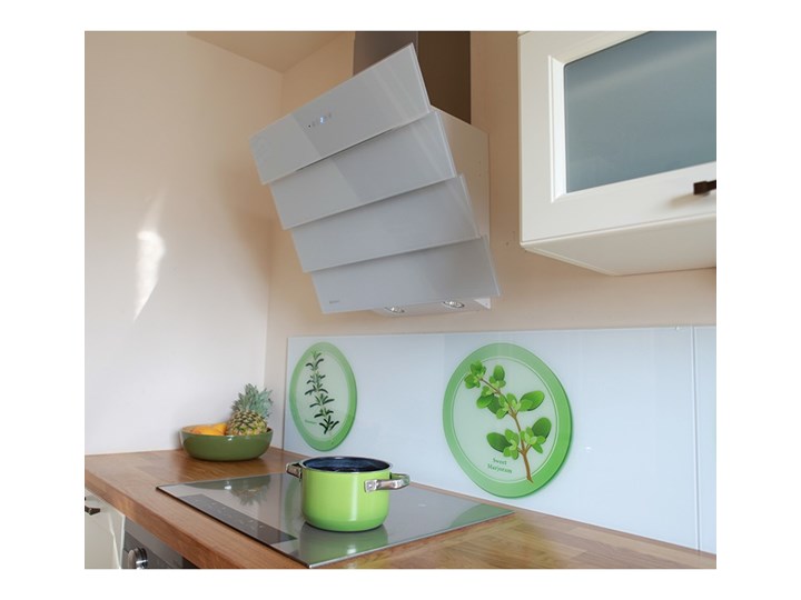 Okap kuchenny Larto 60.3 White Szerokość 60 cm Okap przyścienny Kolor Biały